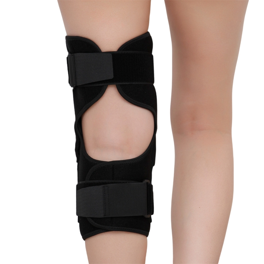 KANGDA Hinged Knee Brace, Adjustable Compression Knee Support Brace