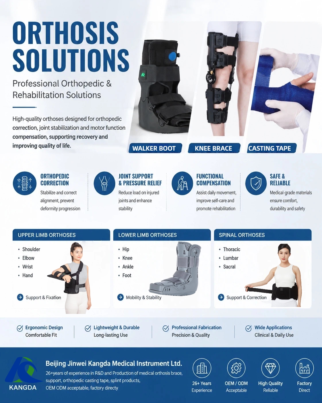 Kangda Orthosis (Brace) | Professional Orthopedic & Rehabilitation Solutions