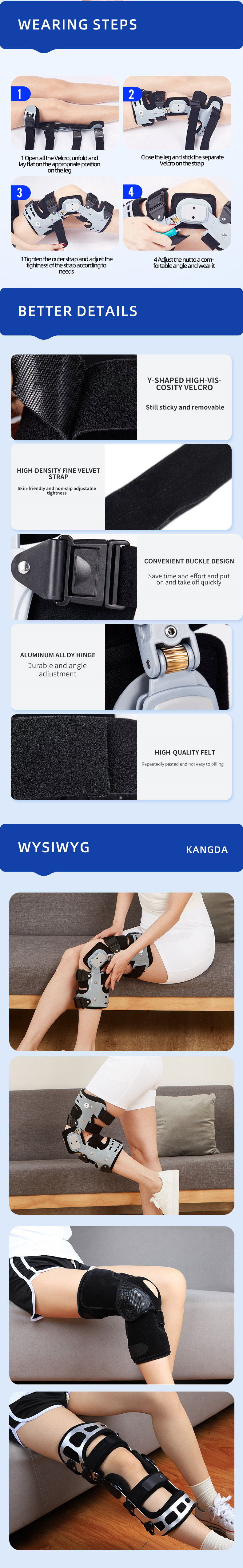 KANGDA Hinged Knee Brace, Adjustable Osteoarthriti03